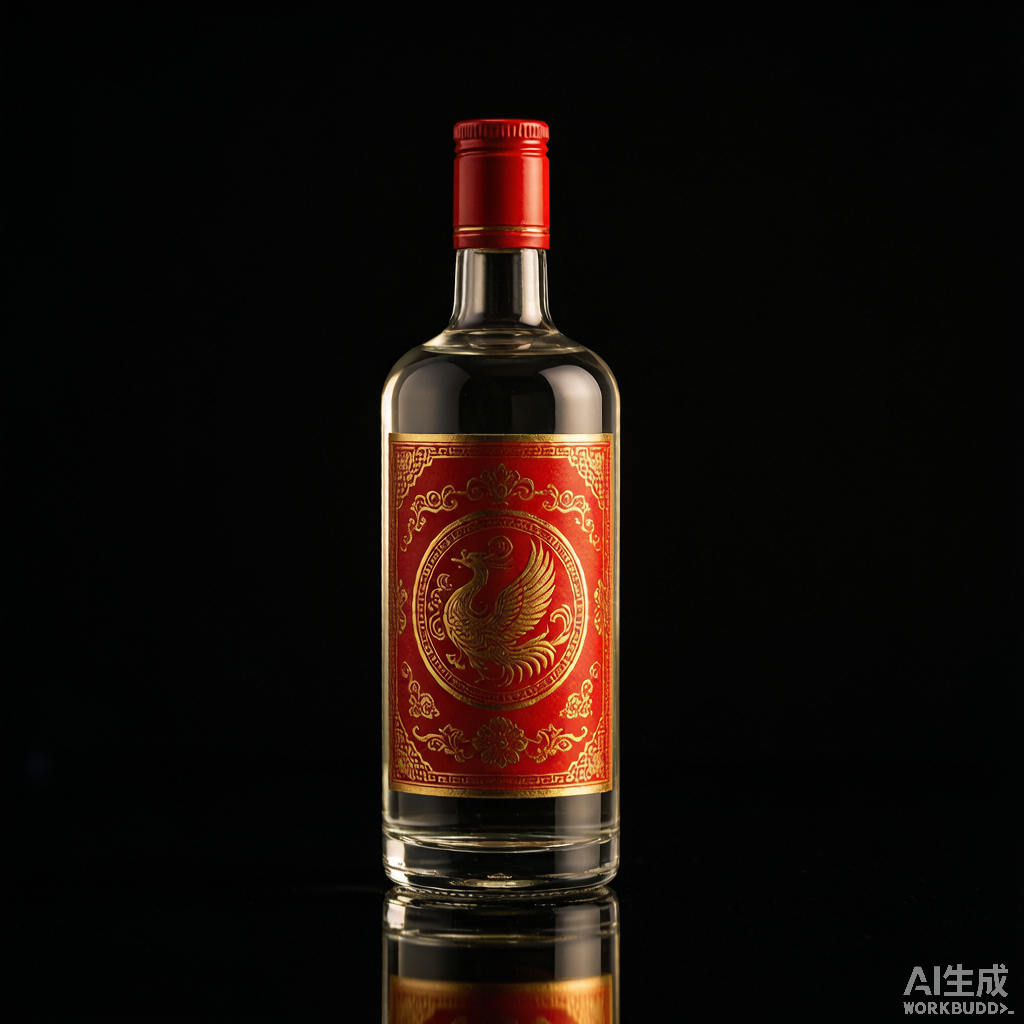 Screen-Printed Baijiu Bottle