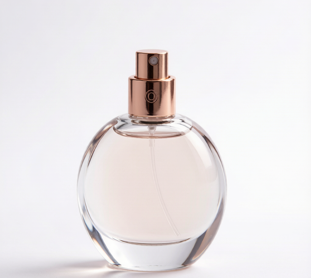 Curved Oval Perfume Bottle